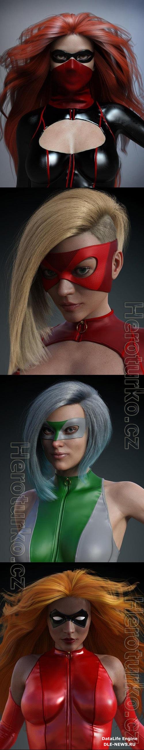 Super Hero Masks for Genesis 8 Females