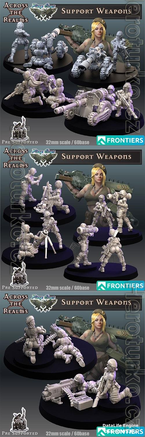 Pinup Support Weapons 3D Print