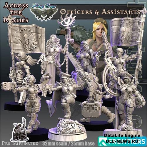 Pinup Officers & Assistants 3D Print