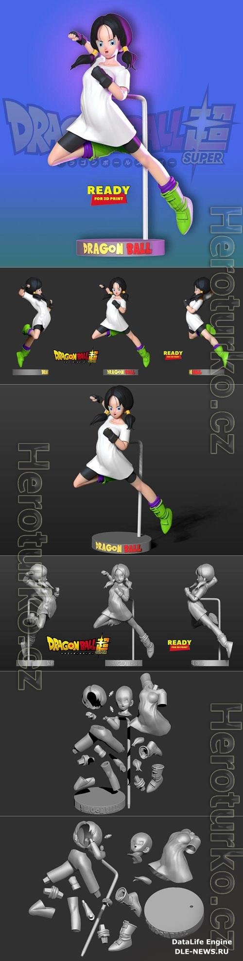 Videl - Dragon Ball 3D Print