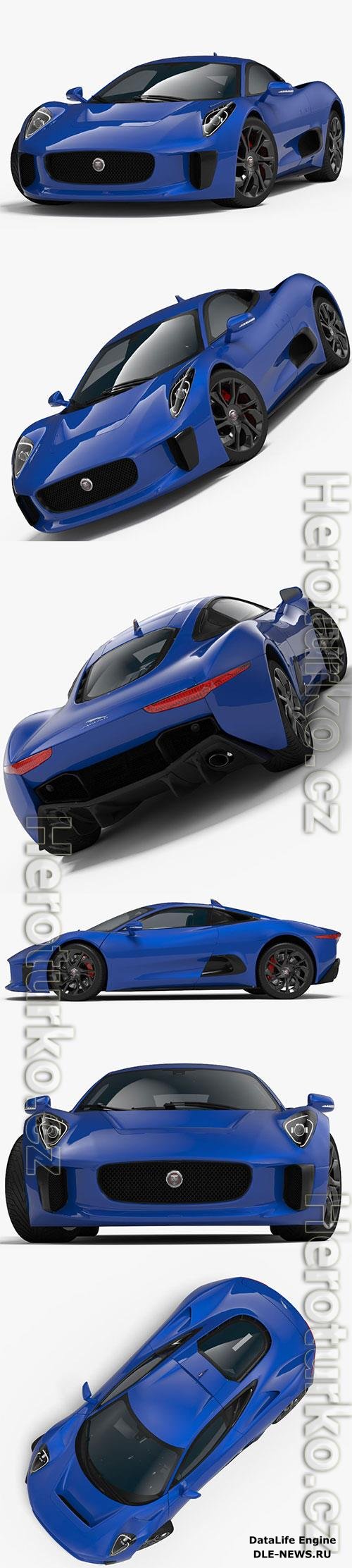 Jaguar C-X75 2014 3D Model