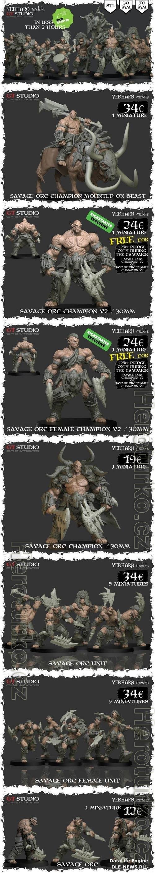 Kickstarter - Savage Orc Miniatures by Yedharo-GT Studio 3D Print