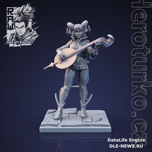 Shainda The Bard Final 3D Print