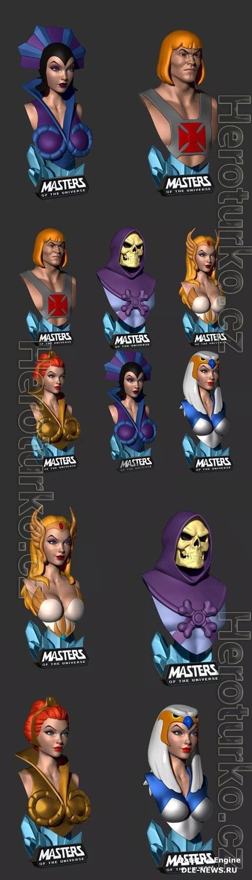 MOTU Busts Pack 3D Print