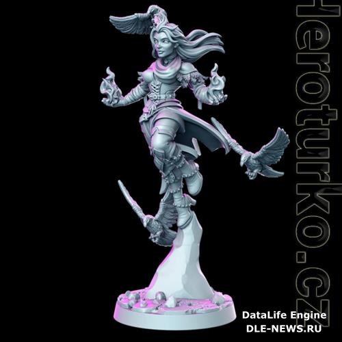 Genevieve - Female Wizard 3D Print