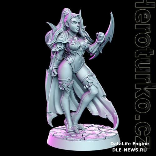 Elena - Female Assassin 3D Print