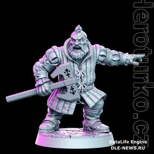 Bori van Gilden - Dwarf Witcher 3D Print