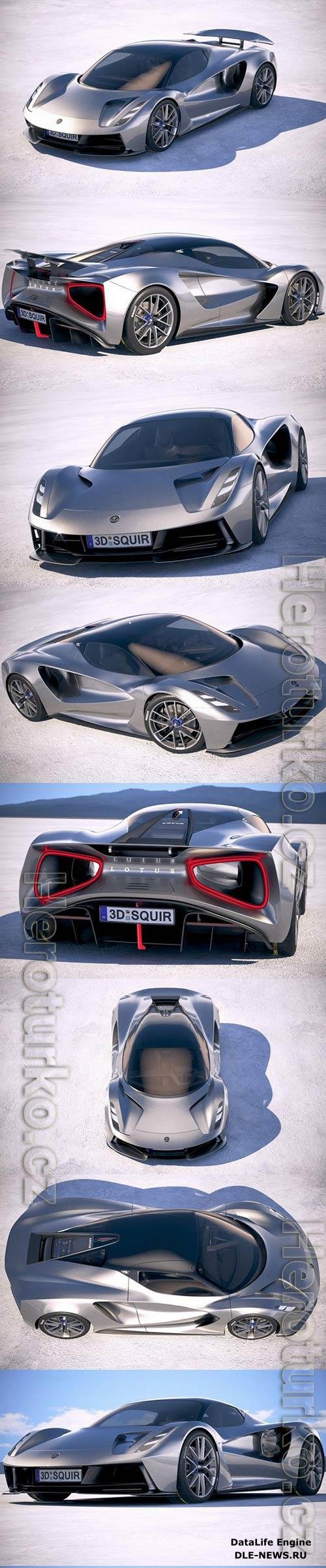 Lotus Evija 2020 3D Model