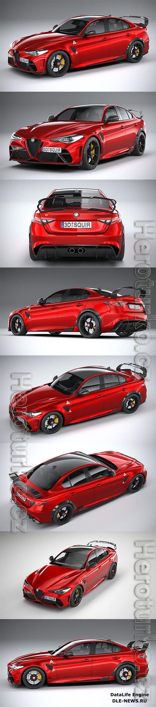 Alfa Romeo Giulia GTAm 2021 3D Model