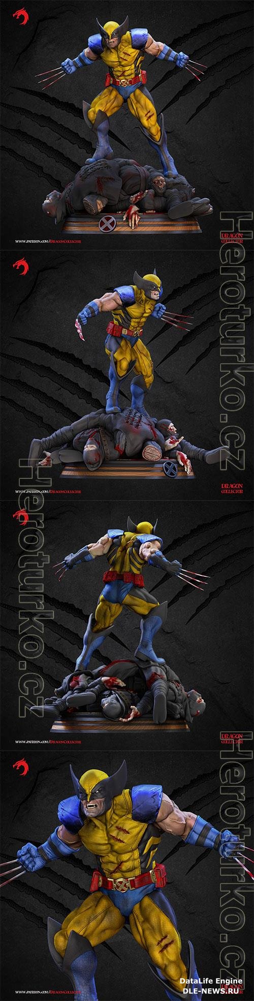 Wolverine Sculpture 3D Print