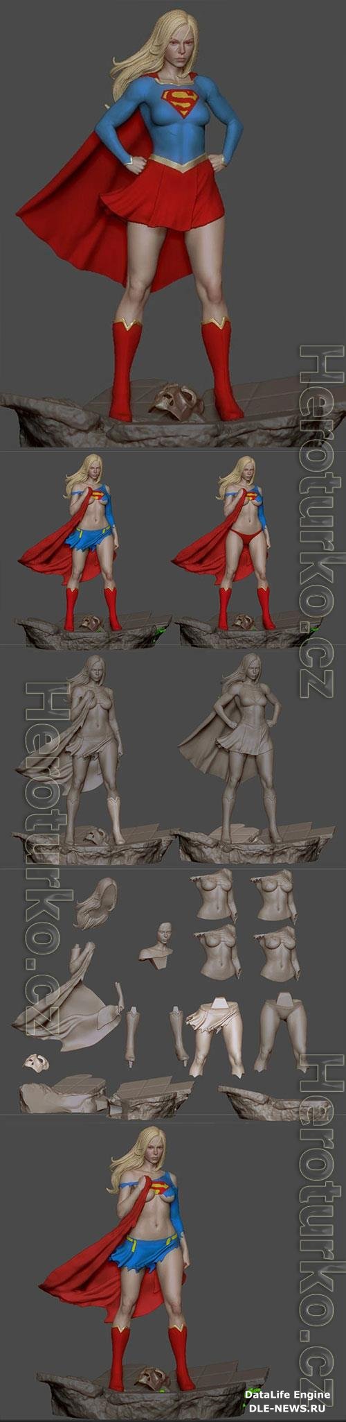 SuperGirl Classic 3D Print