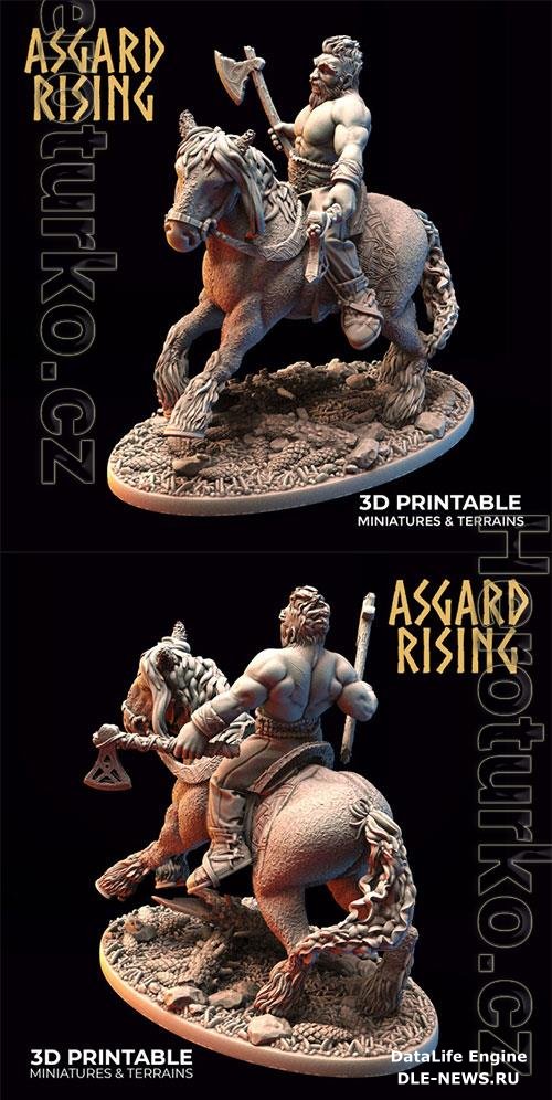 Asgard Rising - Viking Rider 5 3D Print