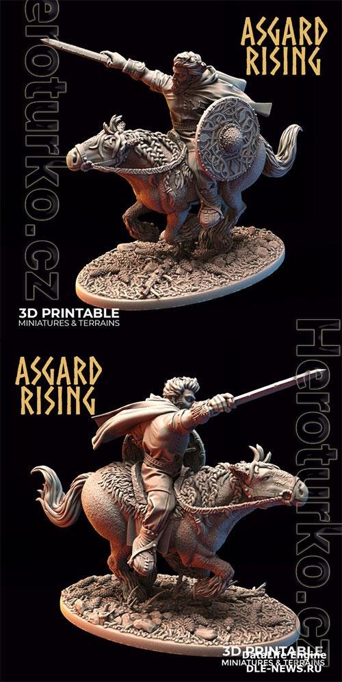 Asgard Rising - Viking Rider 1 3D Print