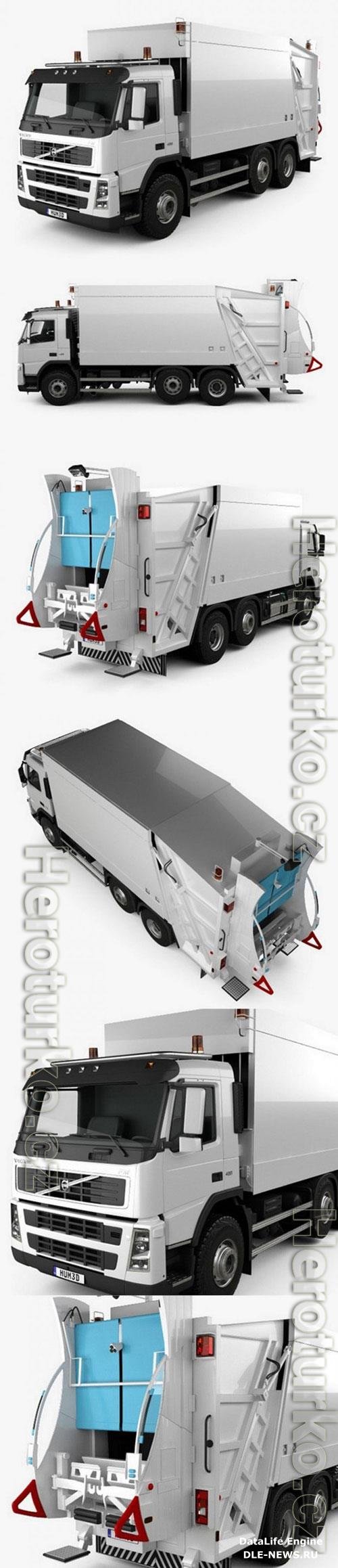 Volvo FM Truck 6?2 Garbage 2010 3D Model