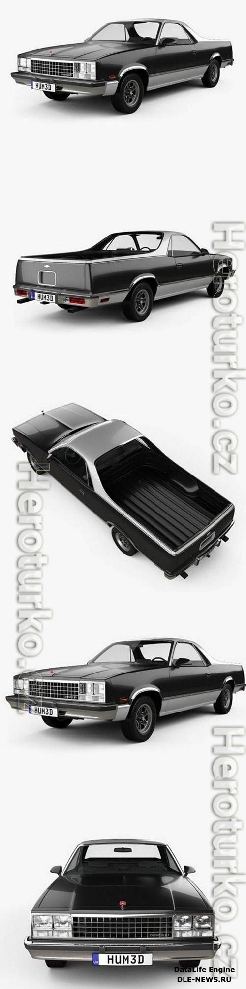 Chevrolet El Camino 1982 3D Model