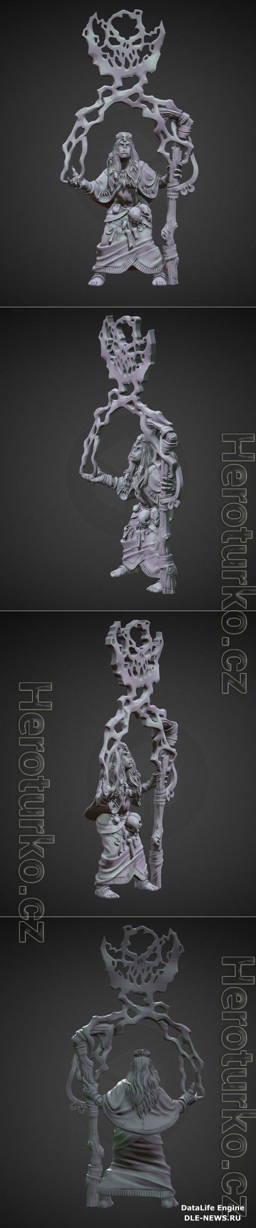 Thunder Shaman Orc Female 3D Print