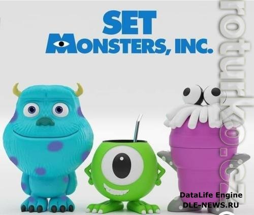 SET Monsters INC 3D Print