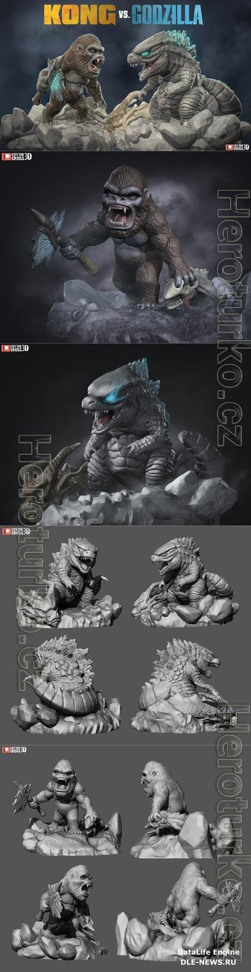 Kong and Godzilla 3D Print
