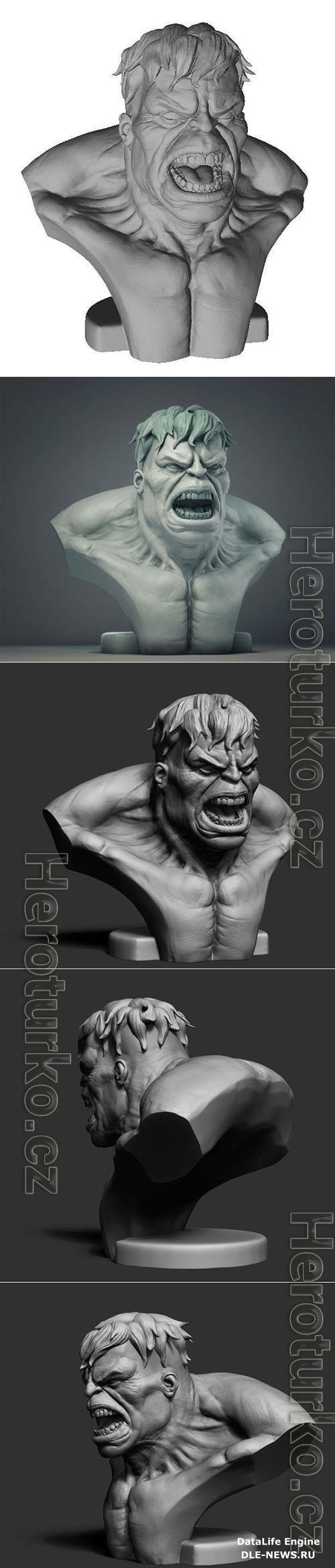 Hulk Bust 3D Print