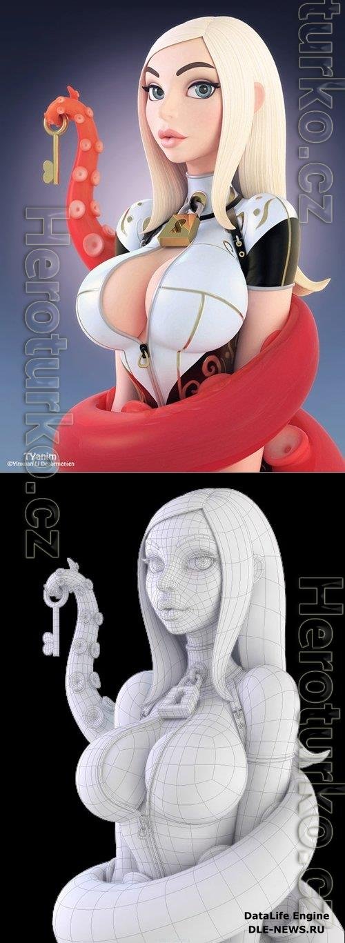 Daenerys - Girl and Octopus 3D Print
