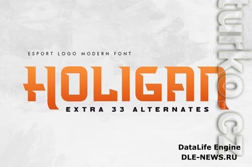 Holigan - Esport Logo Modern Font OTF