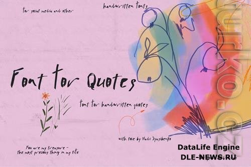 Handwritten Font for Quotes OTF