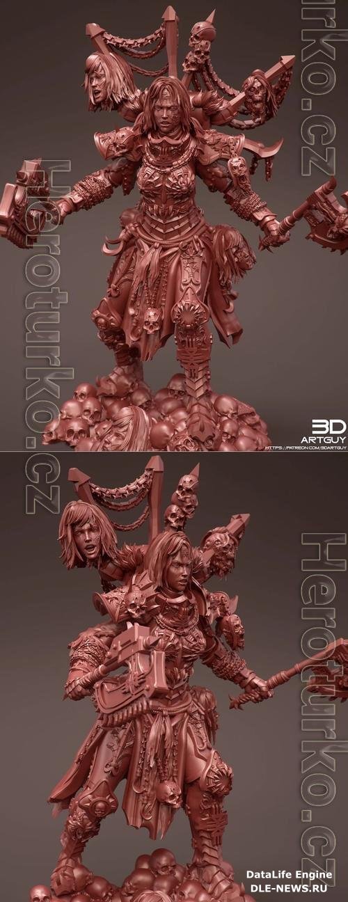 Angry Warrior Single 3D Print