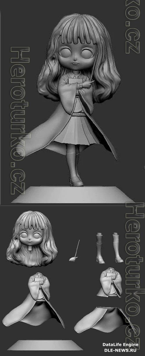 Hermione Granger Chibi 3D Print