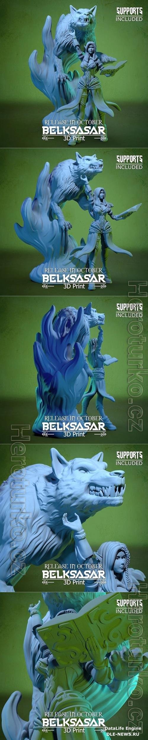 Belksasar - Summoner of the Wolf Spirit 3D Print
