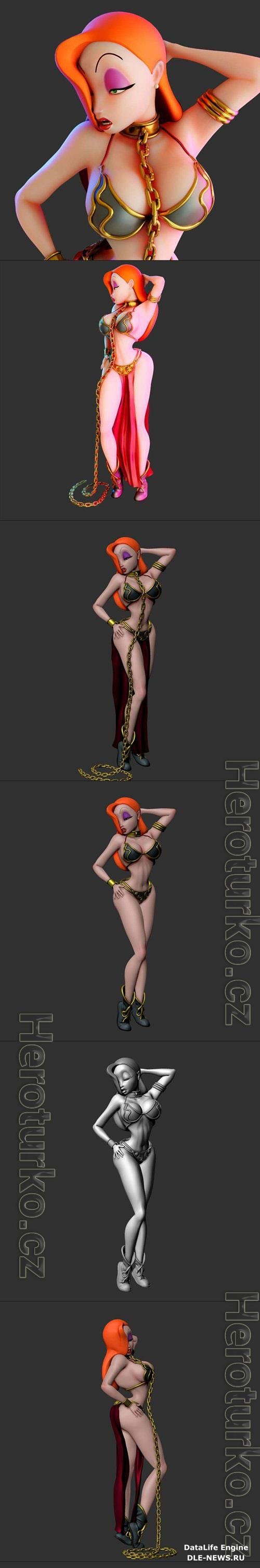 Princess Jessica Slave Girl 3D Print