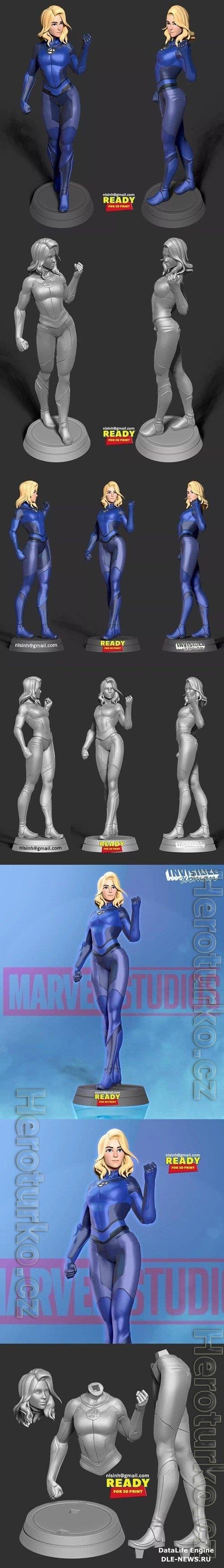 Invisible Woman 3D Print