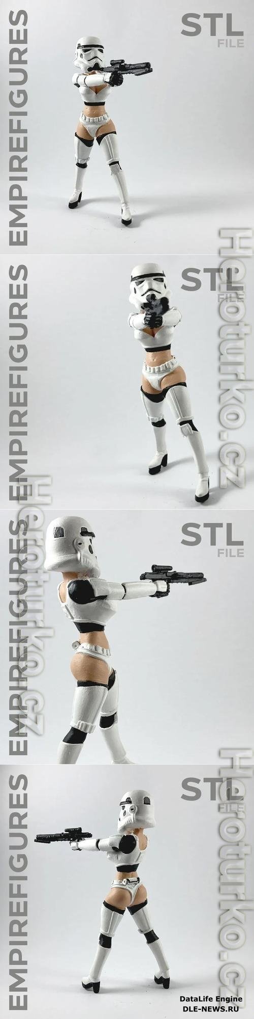Sexy Stormtrooper - Empire Figures 3D Print