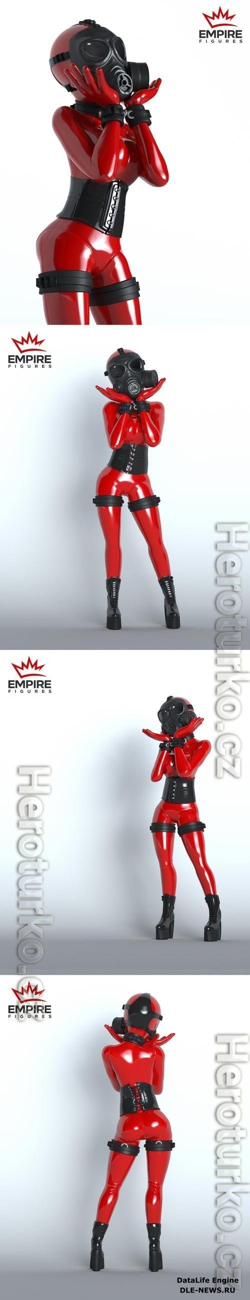 Gasmask Girl - Empire Figures 3D Print