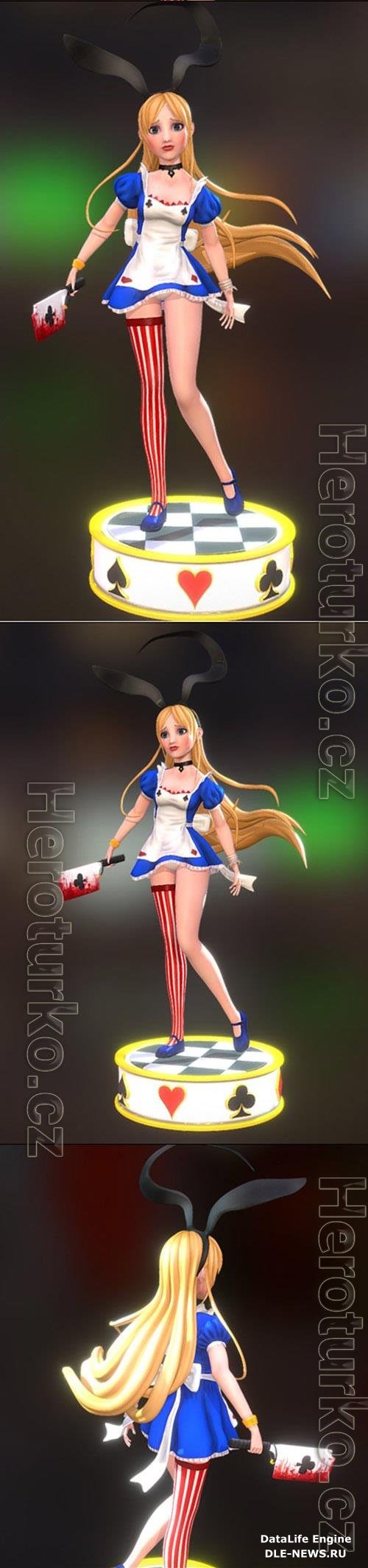 Alice In Wonderland 3D Print