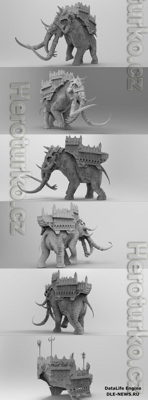 Chaos War Mammoth 3D Print