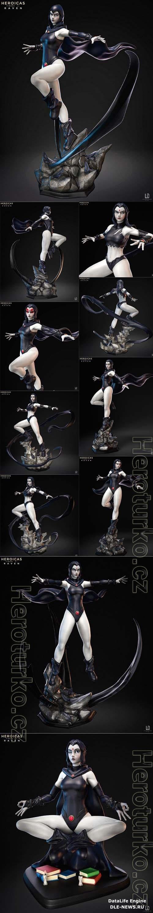 Heroicas - Figure 4 - Raven 3D Print
