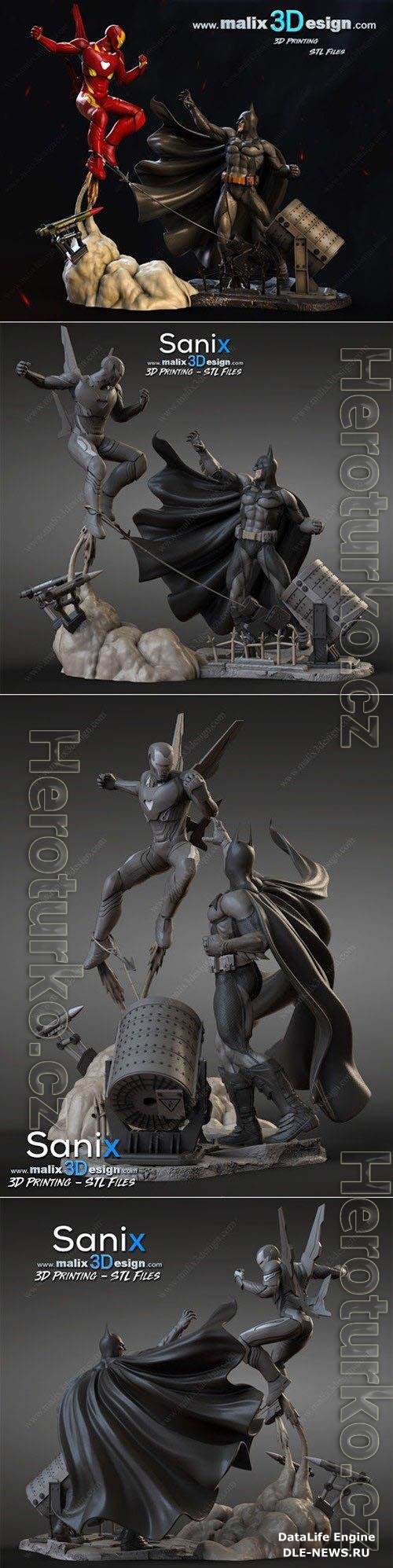 Batman vs Iron Man 3D Print