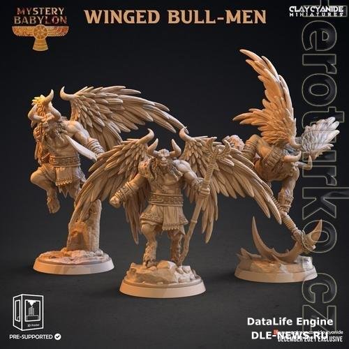 Winged Bull-Men 3D Print