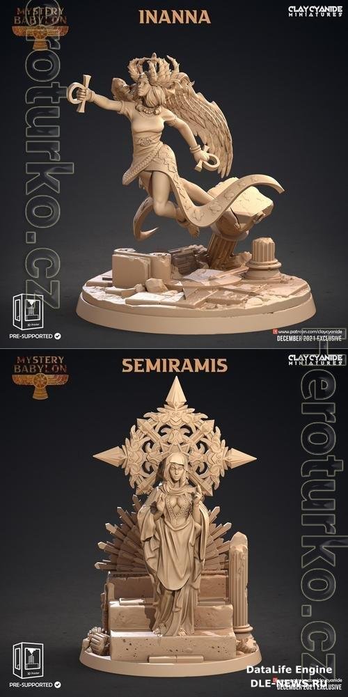 Clay Cyanide Miniatures - Inanna, Semiramis 3D Print