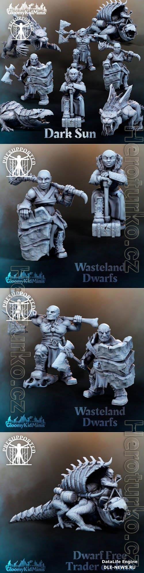 Dark Sun Dwarfs 3D Print