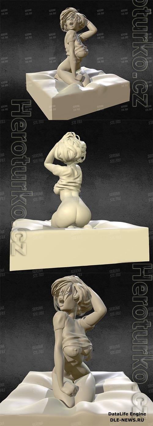 Girl on bed 3D Print