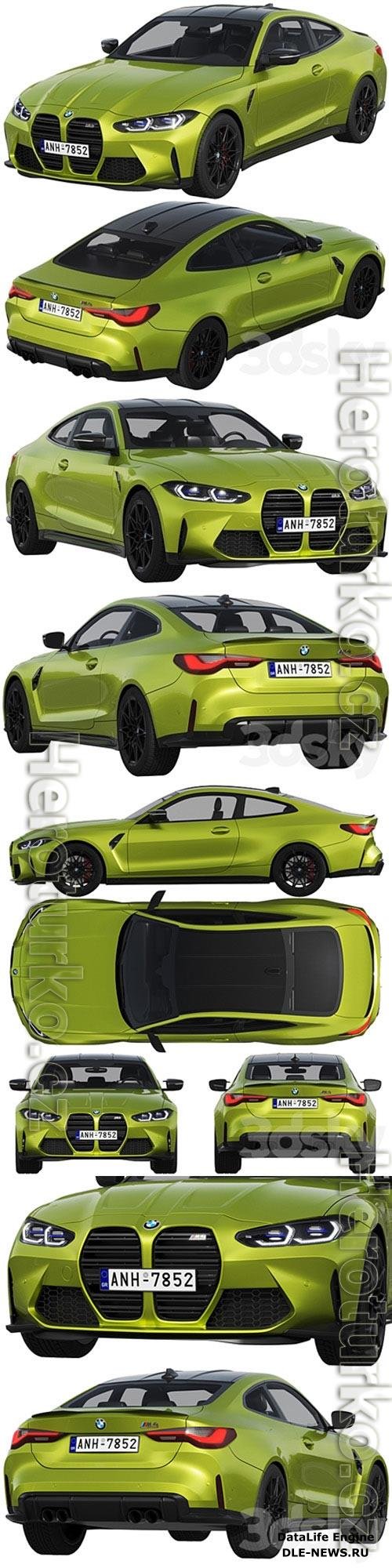 BMW M4 Competition 2021 3D Model