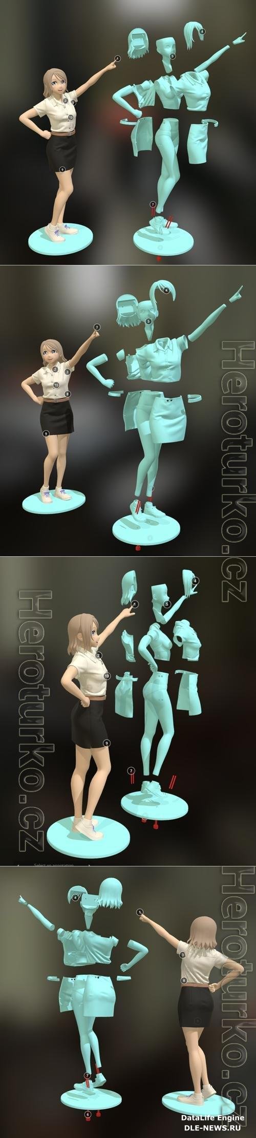 Freshy Girl 3D Print