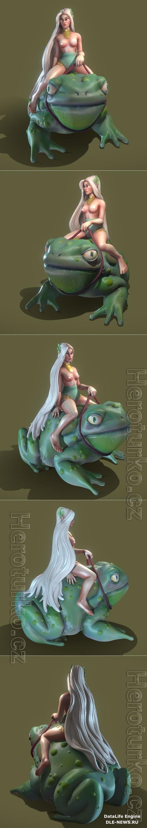 Frog lady 3D Print