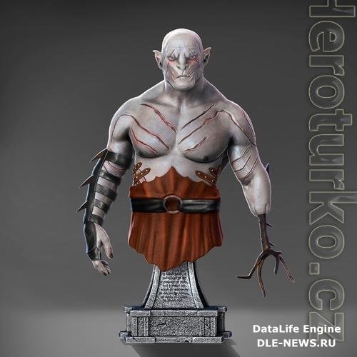 Azog Bust 3D Print