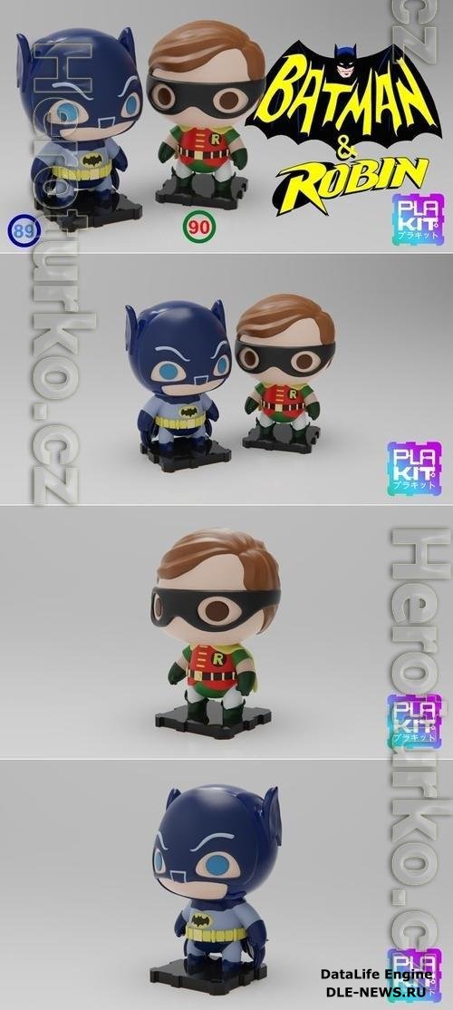 Plakit - Batman - Robin, Anos 60 3D Print