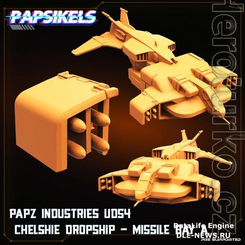 PAPZ Industries UDS4 Chelshie Dropship  Missile Bay A 3D Print