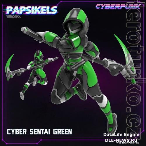 Cyber Sentai Green 3D Print