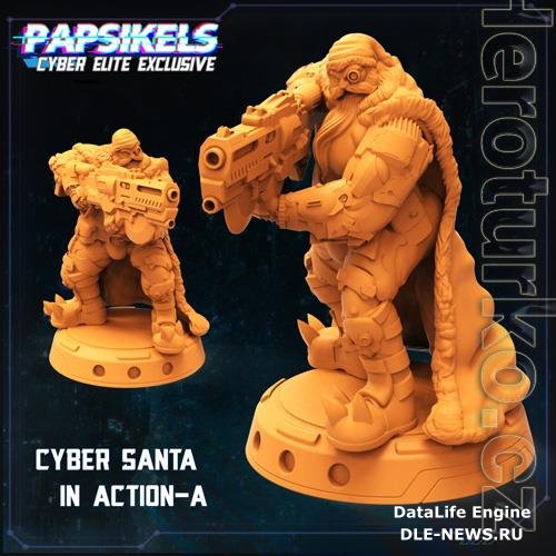 Cyber Santa Action  A 3D Print