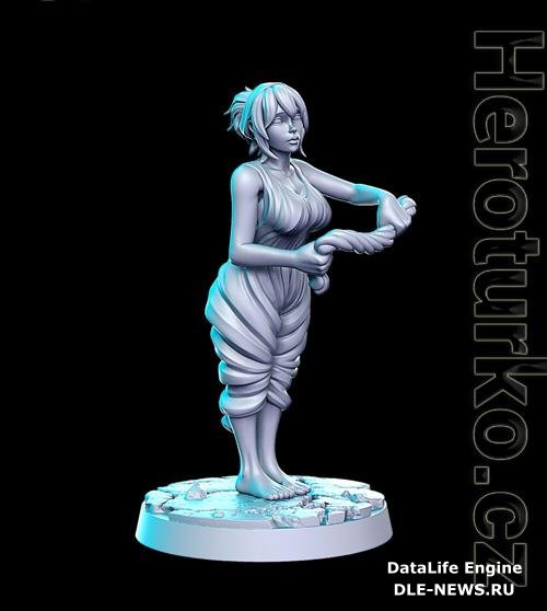 Beth (washing girl) 3D Print